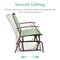 Best Choice Products 2-Person Outdoor Swing Glider, Steel Patio Loveseat, Bench Rocker w/ Armrests
